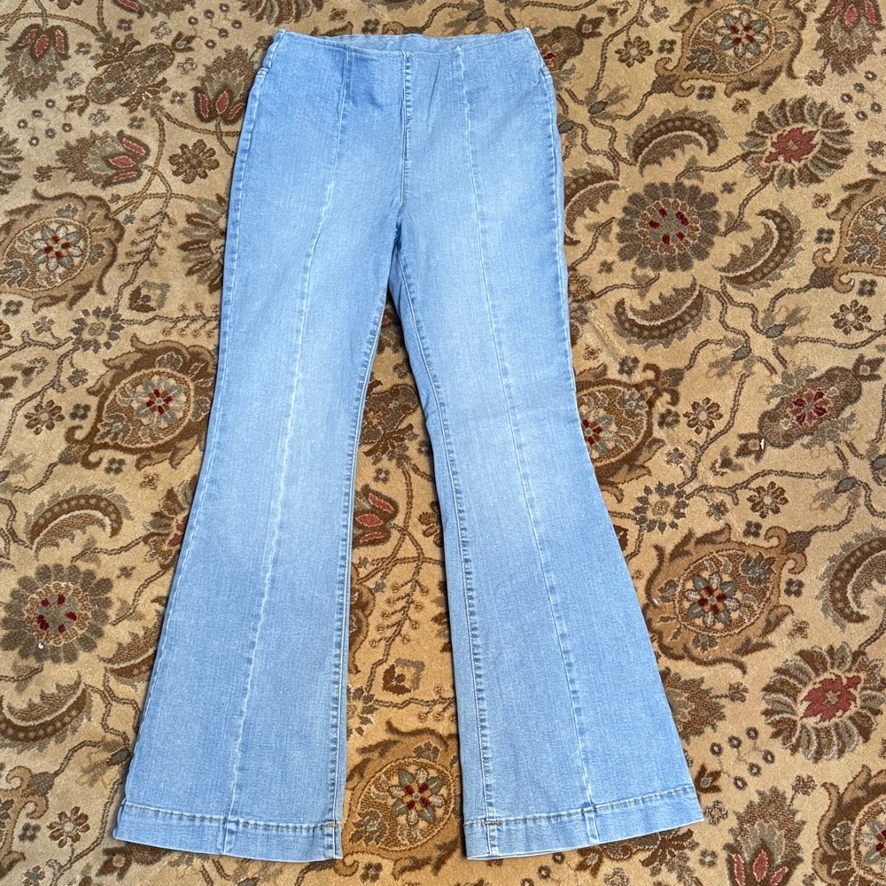 INC International Concepts Sky Blue Wide Leg Jeans